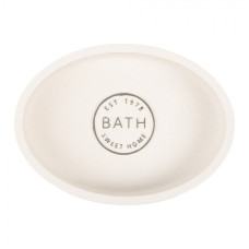 Bílá miska na mýdlo Bath Sweet Home – 14x10x3 cm