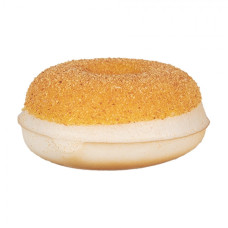 Dekorace plastový donut se žlutou polevou – 6x2 cm