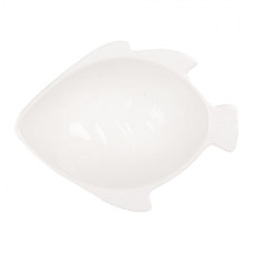 Malá bílá porcelánová mistička ve tvaru ryby – 75 ml