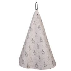 Bavlněná kulatá kuchyňská utěrka s králíčky Bunny Buddies – 80 cm