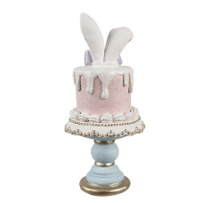Dekorace dort s králičíma ušima na podstavci – 9x19 cm