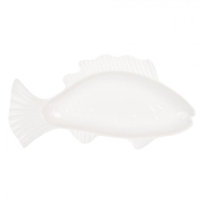 Bílá porcelánová miska ve tvaru ryby Dora – 150 ml