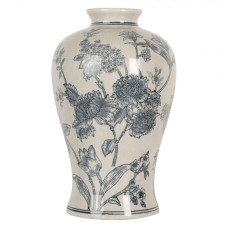 Keramická váza v čínském stylu s modrým dekorem Tuur II – 19x32 cm