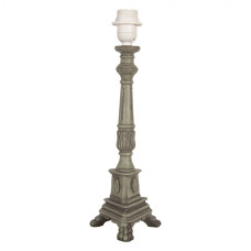 Zelenošedá dřevěná základna k lampě Blaasvogt – 14x14x42 cm
