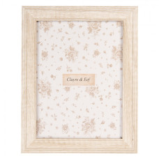 Béžový dřevěný fotorámeček Zwoefer L – na fotografii o rozměru 15x20 cm