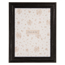 Černý dřevěný fotorámeček Vanderbilt S – na fotografii o průměru 10x15 cm