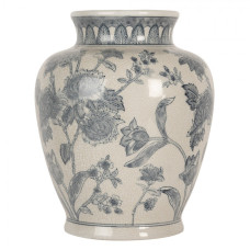 Keramická váza v čínském stylu s modrým dekorem Tuur VI – 23x29 cm