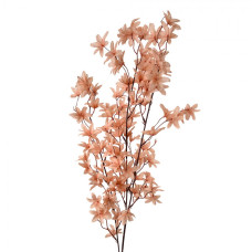 Umělá rostlina rozkvětlá větvička ovocného stromu lososová – 110 cm