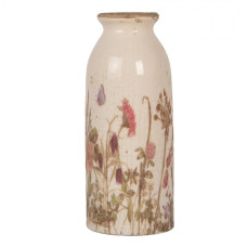 Keramická váza s lučními květy Flowers of Love – 8x20 cm