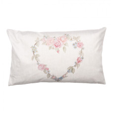 Béžovo-růžový obdélníkový povlak na polštář s kytičkami Summer Love Flowers – 30x50 cm