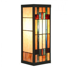 Nástěnné světlo Tiffany v art deco stylu Vandenberg – 14x16x40 cm