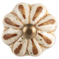 Béžová keramická úchytka Nicola IV – 4x3 cm