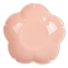 Růžová keramická miska ve tvaru květiny Jacintha – 14x3 cm