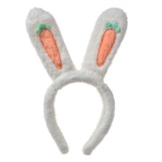 Velikonoční čelenka s králičími oušky a mrkvičkami – 13x4x28 cm