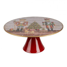 Vánoční stojan na dort s motivem Louskáčka – 33x14 cm