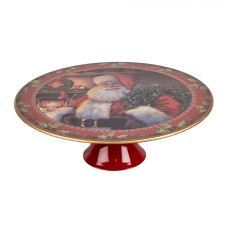 Vánoční stojan na dort s motivem Santa Clause L – 29x10 cm