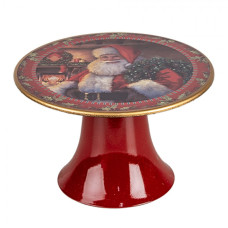 Vánoční stojan na dort s motivem Santa Clause S – 16x10 cm