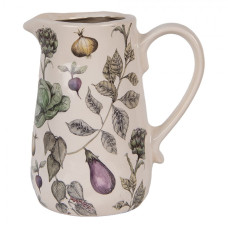 Keramický dekorační džbán s motivem zeleniny ze zahrádky The Kitchen Garden M – 16x12x18 cm