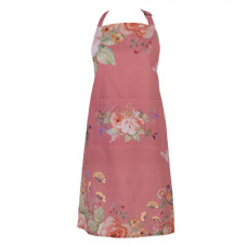 Růžová kuchyňská zástěra s květinovým motivem Floral Fiesta – 70x85 cm