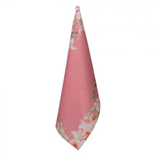 Růžová bavlněná utěrka s květinovým motivem Floral Fiesta – 50x70 cm