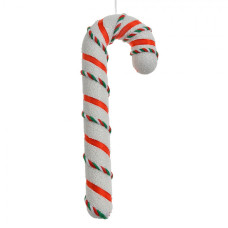 Vánoční závěsná ozdoba červeno-zelená cukrová hůlka Candy Cane – 10x3x26 cm