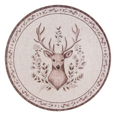 Vánoční plastový servírovací talíř s motivem jelena Gentle Wilderness – 33 cm