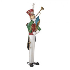 Dekorativní figurka louskáčka s trumpetou – 65x71x218 cm