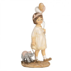 Figurka holčičky se slonem a balónky – 18 cm