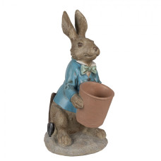 Velká figurka králíčka s květináčem – 46 cm