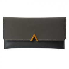 Antracitová peněženka s elegantním zapínáním Viljul – 19x10 cm