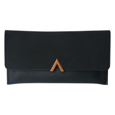 Černá peněženka s elegantním zapínáním Viljul – 19x10 cm