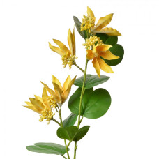 Velká umělá květina žlutá bauhinie – 80 cm