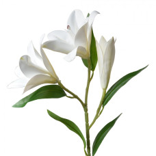 Velká umělá květina bílá lilie – 71 cm