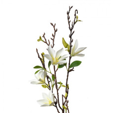 Velká umělá květina bílá magnolie hvězda – 84 cm