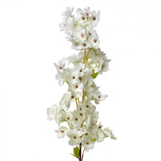 Velká umělá květina bílá třešeň – 98 cm