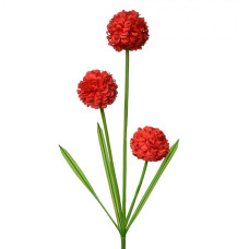 Velká umělá rostlina červená okrasný česnek – 84 cm