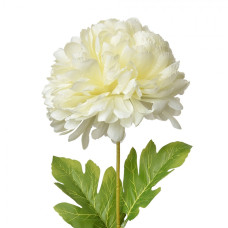 Velká umělá květina bílá pivoňka – 80 cm