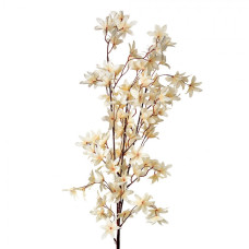 Velká umělá květina béžová magnolie hvězda – 112 cm