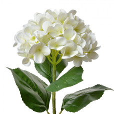 Velká umělá květina béžová hortenzie – 68 cm