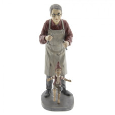 Socha loutkáře s Pinocchiem – 36 cm
