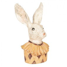 Busta králíčka s oranžovým límcem – 24 cm