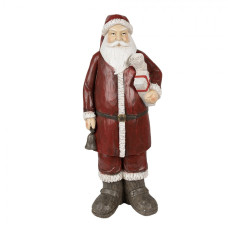 Figurka Santa Clause s dárky a zvonem – 18x14x46 cm