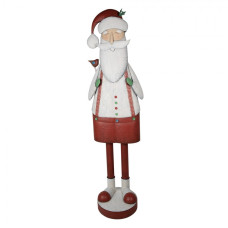 Velká socha Santa Clause s ptáčkem – 206 cm