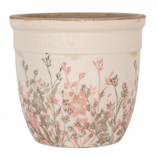 Keramický květináč s červeným a zeleným tiskem Lisemar L – 18x17 cm