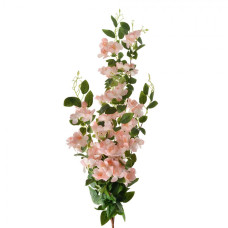 Umělá květina oranžová větvička třešeň Helene - 88 cm