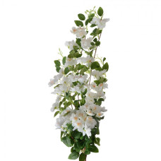 Umělá květina bílá větvička třešeň Helene - 88 cm