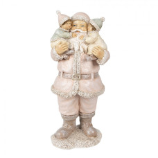 Figurka Santa Clause s dětmi – 10x8x21 cm