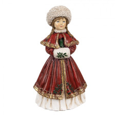 Figurka holčičky v šatech se štuclíkem – 9x7x17 cm