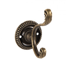 Kovový nástěnný háček s kulatou rozetou Anoukia – 4x6x7 cm