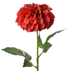 Umělá květina červená jiřina Dahlia – 63 cm